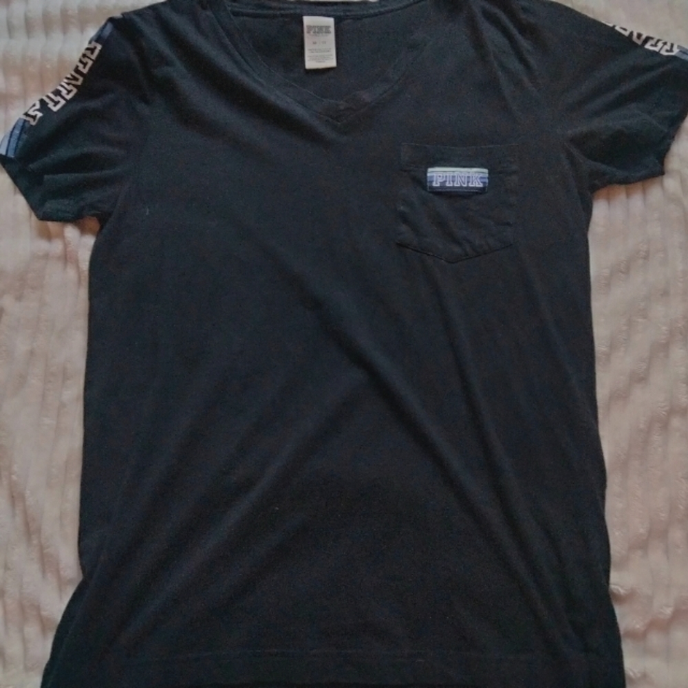 ⚡PINK By VS Women's Xsmall Black V Neck Tee